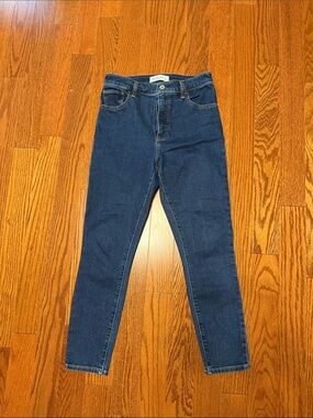 Abercrombie & Fitch Navy Skinny High-Rise Jeans